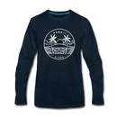 Hawaii Long Sleeve T-Shirt - State Design Unisex Hawaii Long Sleeve Shirt - deep navy