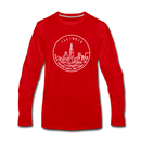 Illinois Long Sleeve T-Shirt - State Design Unisex Illinois Long Sleeve Shirt - red