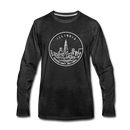 Illinois Long Sleeve T-Shirt - State Design Unisex Illinois Long Sleeve Shirt - charcoal gray