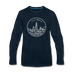 Illinois Long Sleeve T-Shirt - State Design Unisex Illinois Long Sleeve Shirt - deep navy
