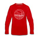 Kansas Long Sleeve T-Shirt - State Design Unisex Kansas Long Sleeve Shirt - red