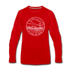 Kansas Long Sleeve T-Shirt - State Design Unisex Kansas Long Sleeve Shirt - red