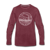 Kansas Long Sleeve T-Shirt - State Design Unisex Kansas Long Sleeve Shirt - heather burgundy
