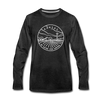 Kansas Long Sleeve T-Shirt - State Design Unisex Kansas Long Sleeve Shirt - charcoal gray