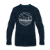 Kansas Long Sleeve T-Shirt - State Design Unisex Kansas Long Sleeve Shirt - deep navy