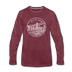 Michigan Long Sleeve T-Shirt - State Design Unisex Michigan Long Sleeve Shirt - heather burgundy