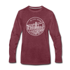 Michigan Long Sleeve T-Shirt - State Design Unisex Michigan Long Sleeve Shirt - heather burgundy