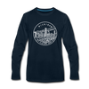 Michigan Long Sleeve T-Shirt - State Design Unisex Michigan Long Sleeve Shirt - deep navy