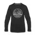 Iowa Long Sleeve T-Shirt - State Design Unisex Iowa Long Sleeve Shirt - black