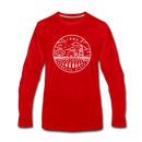 Iowa Long Sleeve T-Shirt - State Design Unisex Iowa Long Sleeve Shirt - red