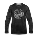 Iowa Long Sleeve T-Shirt - State Design Unisex Iowa Long Sleeve Shirt - charcoal gray