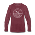 Louisiana Long Sleeve T-Shirt - State Design Unisex Louisiana Long Sleeve Shirt - heather burgundy