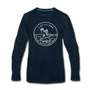 Louisiana Long Sleeve T-Shirt - State Design Unisex Louisiana Long Sleeve Shirt - deep navy