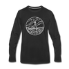 Maine Long Sleeve T-Shirt - State Design Unisex Maine Long Sleeve Shirt - black