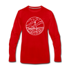 Maine Long Sleeve T-Shirt - State Design Unisex Maine Long Sleeve Shirt - red