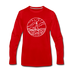 Maine Long Sleeve T-Shirt - State Design Unisex Maine Long Sleeve Shirt - red