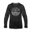 Maine Long Sleeve T-Shirt - State Design Unisex Maine Long Sleeve Shirt - charcoal gray