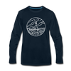 Maine Long Sleeve T-Shirt - State Design Unisex Maine Long Sleeve Shirt - deep navy