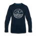 Maine Long Sleeve T-Shirt - State Design Unisex Maine Long Sleeve Shirt - deep navy
