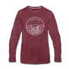 Kentucky Long Sleeve T-Shirt - State Design Unisex Kentucky Long Sleeve Shirt - heather burgundy