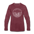 Kentucky Long Sleeve T-Shirt - State Design Unisex Kentucky Long Sleeve Shirt - heather burgundy