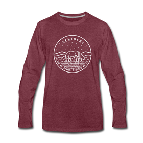 Kentucky Long Sleeve T-Shirt - State Design Unisex Kentucky Long Sleeve Shirt