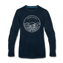 Kentucky Long Sleeve T-Shirt - State Design Unisex Kentucky Long Sleeve Shirt - deep navy
