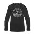 Massachusetts Long Sleeve T-Shirt - State Design Unisex Massachusetts Long Sleeve Shirt - black