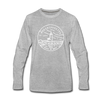 Massachusetts Long Sleeve T-Shirt - State Design Unisex Massachusetts Long Sleeve Shirt - heather gray