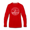 Massachusetts Long Sleeve T-Shirt - State Design Unisex Massachusetts Long Sleeve Shirt - red