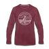 Massachusetts Long Sleeve T-Shirt - State Design Unisex Massachusetts Long Sleeve Shirt - heather burgundy