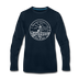 Massachusetts Long Sleeve T-Shirt - State Design Unisex Massachusetts Long Sleeve Shirt - deep navy