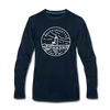 Massachusetts Long Sleeve T-Shirt - State Design Unisex Massachusetts Long Sleeve Shirt - deep navy