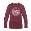 Mississippi Long Sleeve T-Shirt - State Design Unisex Mississippi Long Sleeve Shirt - heather burgundy