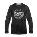 Mississippi Long Sleeve T-Shirt - State Design Unisex Mississippi Long Sleeve Shirt - charcoal gray