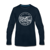 Mississippi Long Sleeve T-Shirt - State Design Unisex Mississippi Long Sleeve Shirt - deep navy