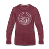 Montana Long Sleeve T-Shirt - State Design Unisex Montana Long Sleeve Shirt - heather burgundy