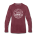 Nebraska Long Sleeve T-Shirt - State Design Unisex Nebraska Long Sleeve Shirt - heather burgundy