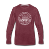 Nebraska Long Sleeve T-Shirt - State Design Unisex Nebraska Long Sleeve Shirt - heather burgundy