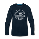 Nebraska Long Sleeve T-Shirt - State Design Unisex Nebraska Long Sleeve Shirt - deep navy