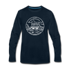 Nebraska Long Sleeve T-Shirt - State Design Unisex Nebraska Long Sleeve Shirt - deep navy