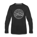 New Hampshire Long Sleeve T-Shirt - State Design Unisex New Hampshire Long Sleeve Shirt - black