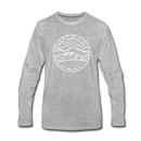 New Hampshire Long Sleeve T-Shirt - State Design Unisex New Hampshire Long Sleeve Shirt - heather gray