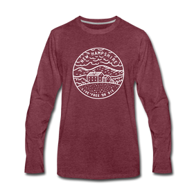 New Hampshire Long Sleeve T-Shirt - State Design Unisex New Hampshire Long Sleeve Shirt