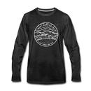 New Hampshire Long Sleeve T-Shirt - State Design Unisex New Hampshire Long Sleeve Shirt - charcoal gray