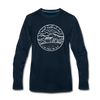 New Hampshire Long Sleeve T-Shirt - State Design Unisex New Hampshire Long Sleeve Shirt - deep navy