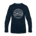 New Hampshire Long Sleeve T-Shirt - State Design Unisex New Hampshire Long Sleeve Shirt - deep navy