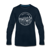 Maryland Long Sleeve T-Shirt - State Design Unisex Maryland Long Sleeve Shirt - deep navy