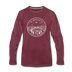 Minnesota Long Sleeve T-Shirt - State Design Unisex Minnesota Long Sleeve Shirt - heather burgundy