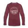 Minnesota Long Sleeve T-Shirt - State Design Unisex Minnesota Long Sleeve Shirt - heather burgundy